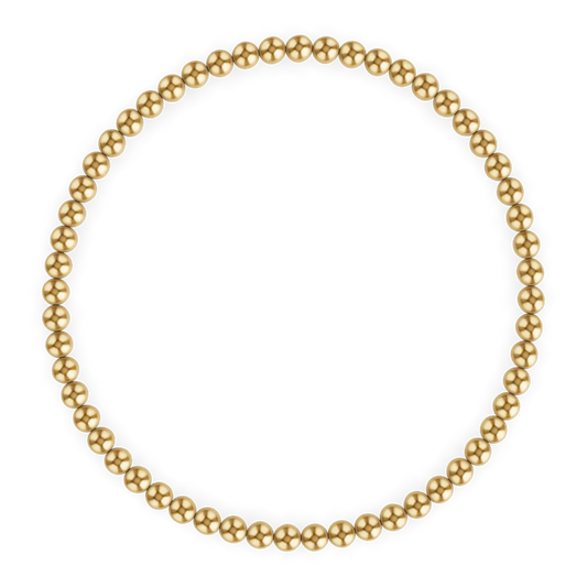 Pulsera Bola de Oro 3MM